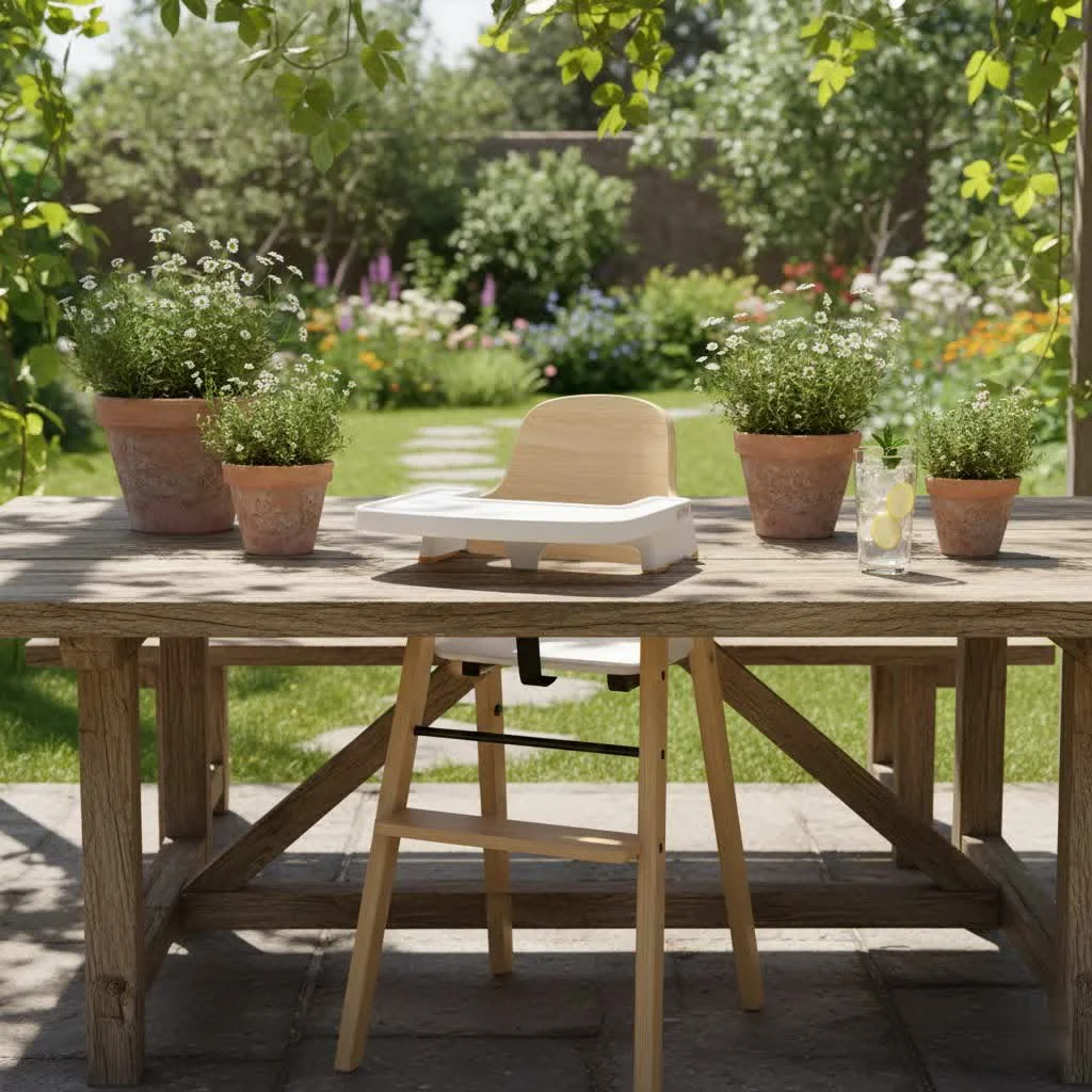 Abiie Beyond Junior High Chair in a modern dining setting