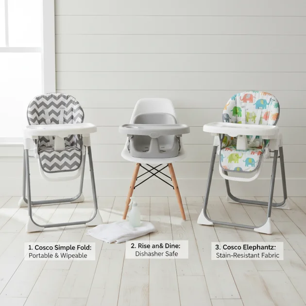 Cosco High Chair for Easy Clean: Top 3 Picks